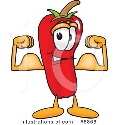 Royalty-Free (RF) Chili Pepper Clipart Illustration by Mascot Junction - Stock Sample #6866