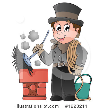 Royalty-Free (RF) Chimney Sweep Clipart Illustration by visekart - Stock Sample #1223211