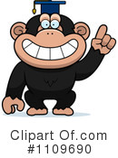 Chimpanzee Clipart #1109690 by Cory Thoman