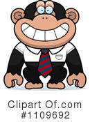 Chimpanzee Clipart #1109692 by Cory Thoman