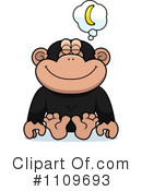 Chimpanzee Clipart #1109693 by Cory Thoman