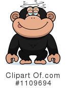 Chimpanzee Clipart #1109694 by Cory Thoman