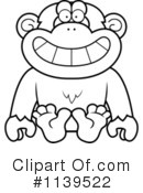 Chimpanzee Clipart #1139522 by Cory Thoman