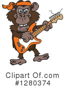 Chimpanzee Clipart #1280374 by Dennis Holmes Designs