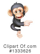 Chimpanzee Clipart #1333626 by AtStockIllustration