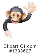 Chimpanzee Clipart #1333627 by AtStockIllustration