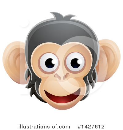 Royalty-Free (RF) Chimpanzee Clipart Illustration by AtStockIllustration - Stock Sample #1427612