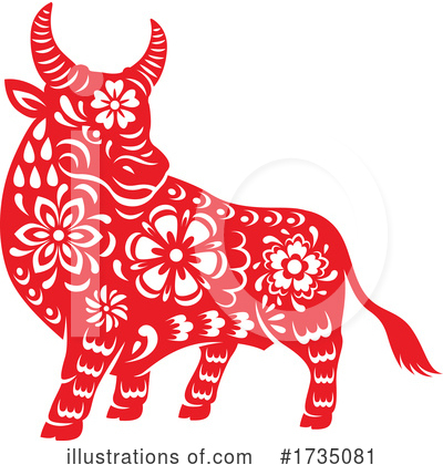 Bull Clipart #1735081 by Vector Tradition SM