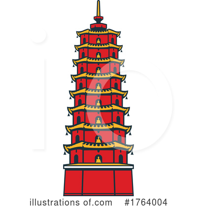 Pagoda Clipart #1764004 by Vector Tradition SM