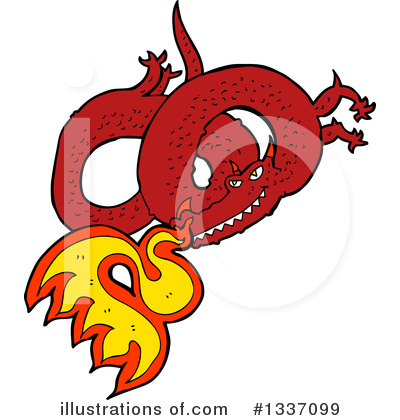 Dragon Clipart #1337099 by lineartestpilot