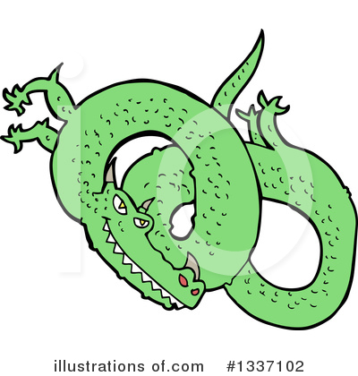 Dragon Clipart #1337102 by lineartestpilot