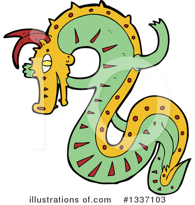 Dragon Clipart #1337103 by lineartestpilot
