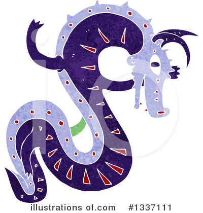 Royalty-Free (RF) Chinese Dragon Clipart Illustration by lineartestpilot - Stock Sample #1337111