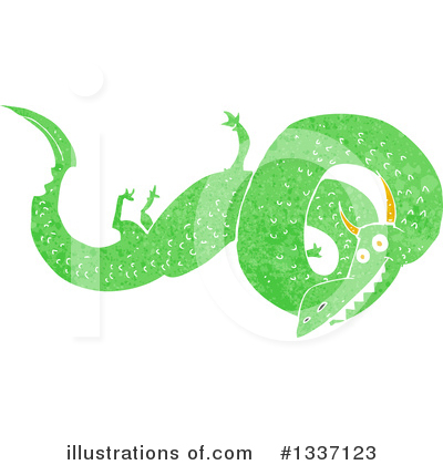 Royalty-Free (RF) Chinese Dragon Clipart Illustration by lineartestpilot - Stock Sample #1337123