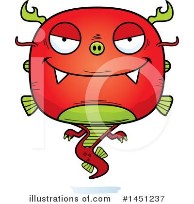 Royalty-Free (RF) Chinese Dragon Clipart Illustration by Cory Thoman - Stock Sample #1451237