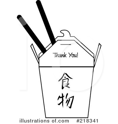 Royalty-Free (RF) Chinese Food Clipart Illustration by Pams Clipart - Stock Sample #218341