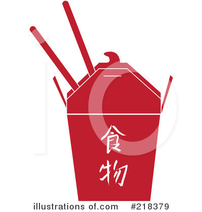 Royalty-Free (RF) Chinese Food Clipart Illustration by Pams Clipart - Stock Sample #218379