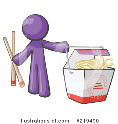 Royalty-Free (RF) Chinese Food Clipart Illustration by Leo Blanchette - Stock Sample #219490