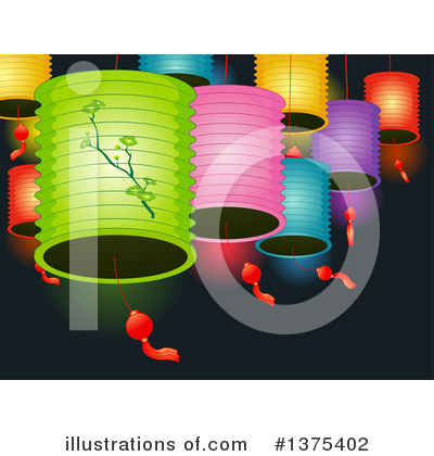 Chinese Lanterns Clipart #1375402 by BNP Design Studio