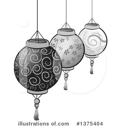Lanterns Clipart #1375404 by BNP Design Studio