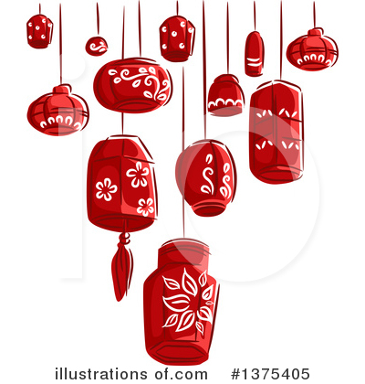 Royalty-Free (RF) Chinese Lantern Clipart Illustration by BNP Design Studio - Stock Sample #1375405