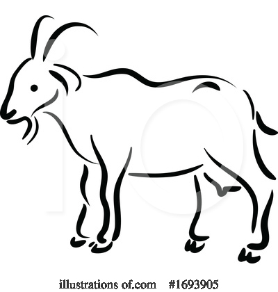 Year Of The Goat Clipart #1693905 by Vector Tradition SM
