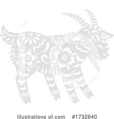 Year Of The Goat Clipart #1732640 by Vector Tradition SM