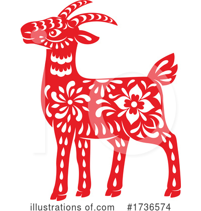 Year Of The Goat Clipart #1736574 by Vector Tradition SM