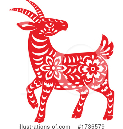 Year Of The Goat Clipart #1736579 by Vector Tradition SM