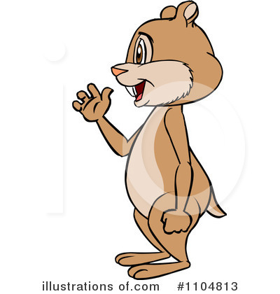Royalty-Free (RF) Chipmunk Clipart Illustration by Cartoon Solutions - Stock Sample #1104813