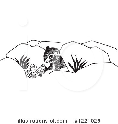 Royalty-Free (RF) Chipmunk Clipart Illustration by Picsburg - Stock Sample #1221026