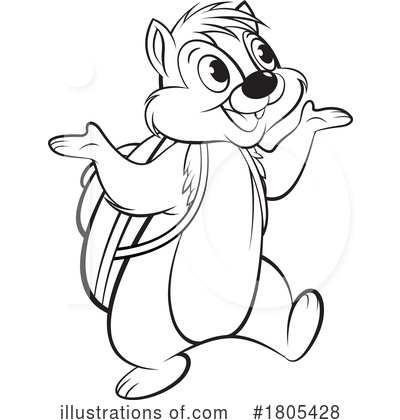 Chipmunk Clipart #1805428 by Lal Perera
