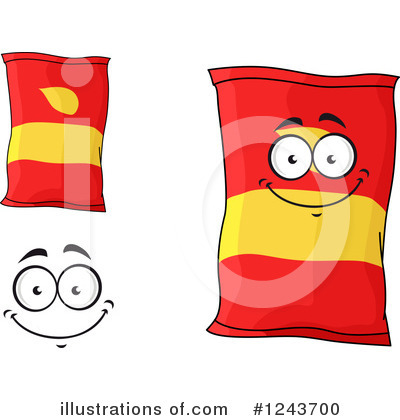 Potato Chips Clipart #1243700 by Vector Tradition SM