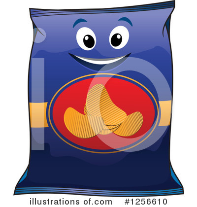 Royalty-Free (RF) Chips Clipart Illustration by Vector Tradition SM - Stock Sample #1256610