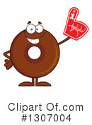Chocolate Donut Character Clipart #1307004 by Hit Toon