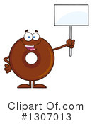 Chocolate Donut Character Clipart #1307013 by Hit Toon