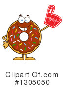 Chocolate Sprinkle Donut Clipart #1305050 by Hit Toon