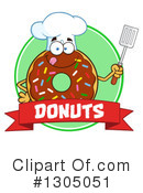 Chocolate Sprinkle Donut Clipart #1305051 by Hit Toon