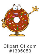 Chocolate Sprinkle Donut Clipart #1305053 by Hit Toon