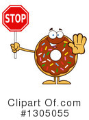 Chocolate Sprinkle Donut Clipart #1305055 by Hit Toon