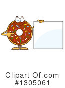 Chocolate Sprinkle Donut Clipart #1305061 by Hit Toon