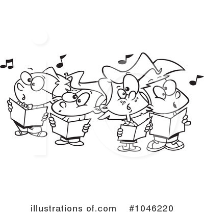Royalty-Free (RF) Choir Clipart Illustration by toonaday - Stock Sample #1046220