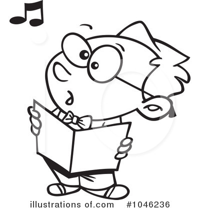 Royalty-Free (RF) Choir Clipart Illustration by toonaday - Stock Sample #1046236