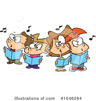 Royalty-Free (RF) Choir Clipart Illustration by toonaday - Stock Sample #1046284