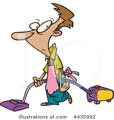 Vacuuming Clipart #435992 by toonaday