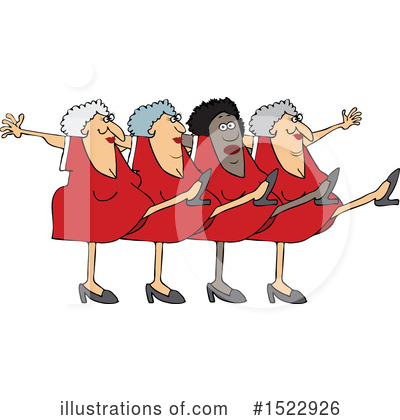 Royalty-Free (RF) Chorus Line Clipart Illustration by djart - Stock Sample #1522926