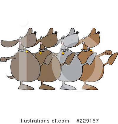 Royalty-Free (RF) Chorus Line Clipart Illustration by djart - Stock Sample #229157