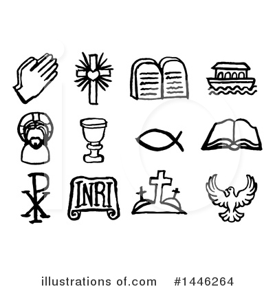 Christian Icons Clipart #1446264 by AtStockIllustration