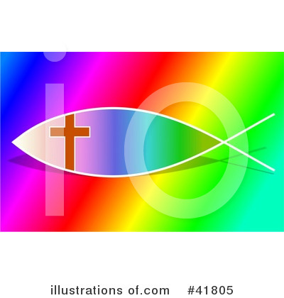Royalty-Free (RF) Christian Fish Clipart Illustration by Prawny - Stock Sample #41805