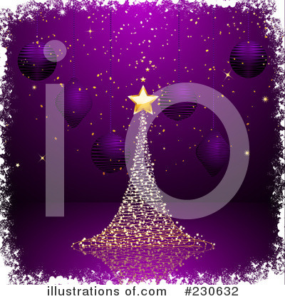 Royalty-Free (RF) Christmas Background Clipart Illustration by elaineitalia - Stock Sample #230632